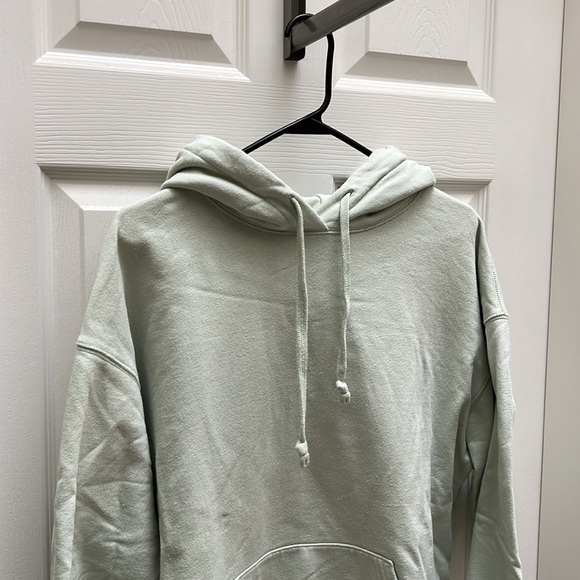 Uniqlo hoodie | Light green oversized hoodie - Picture 2 of 6